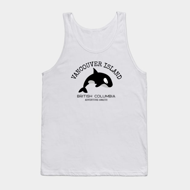 Vancouver Island,  British Columbia Orca Tank Top by Mountain Morning Graphics